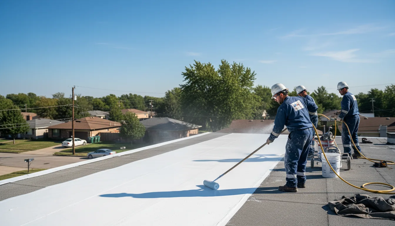 Commercial roof coating in Brewster, KS near me